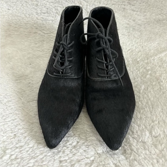 Zara Calf Hair Flat Leather boots size 36 - Picture 4 of 8